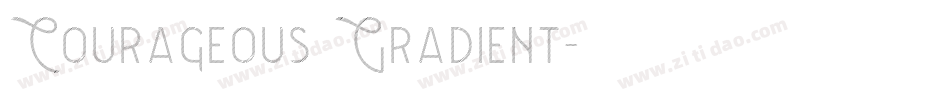 Courageous Gradient字体转换